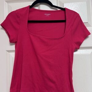 Old Navy Women's Red Short Sleeve Top - Petite